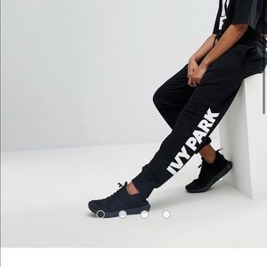 Ivy Park Logo Sweatpants In Black